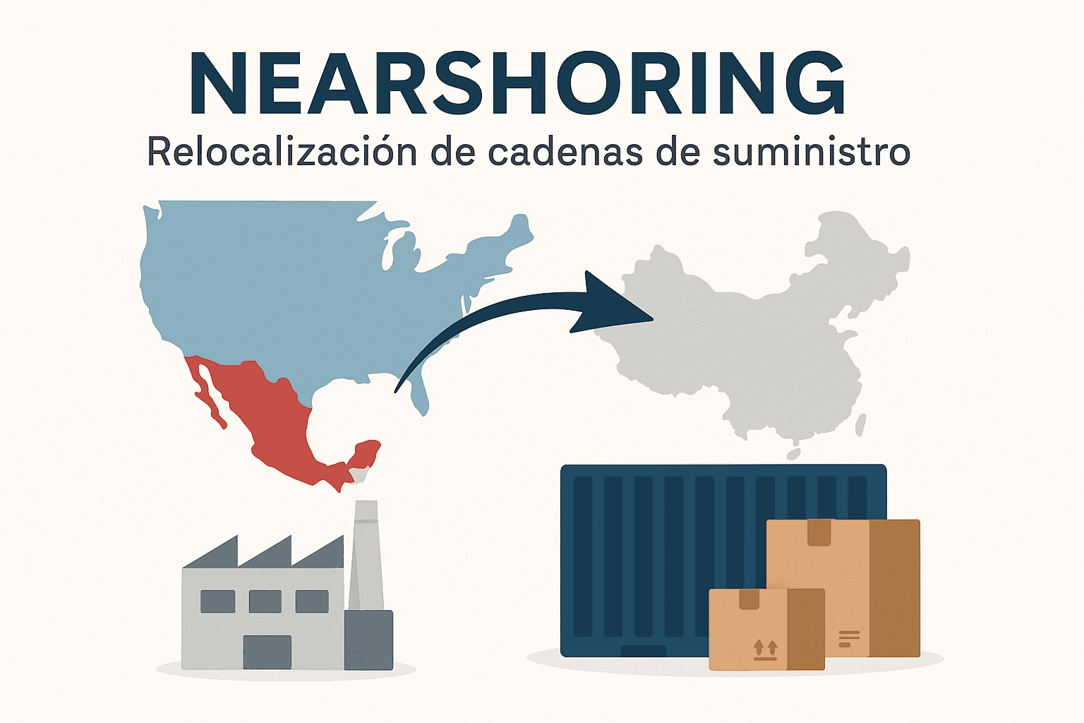 Image about <p>La <strong>reubicación </strong>de operaciones manufactureras desde <u>Asia </u>hacia <u>América </u>del Norte, conocida como <strong><em>nearshoring</em></strong>, se ha <u>acelerado </u>debido a los <u>altos </u><strong>aranceles </strong>impuestos entre <strong>EE. UU</strong>. y <strong>China.</strong> <strong>México</strong>, con su proximidad geográfica y <strong>tratados comerciales</strong> como el <a href="https://forbes.com.mx/economia-que-es-el-t-mec-y-por-que-es-importante-para-mexico/" rel="noopener noreferrer" target="_blank">T-MEC</a>, se posiciona como un destino <strong>atractivo </strong>para <u>empresas </u>que buscan <strong>minimizar </strong><u>costos </u>y evitar tensiones comerciales.</p>